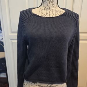 Frame Distressed Knit Sweater Small